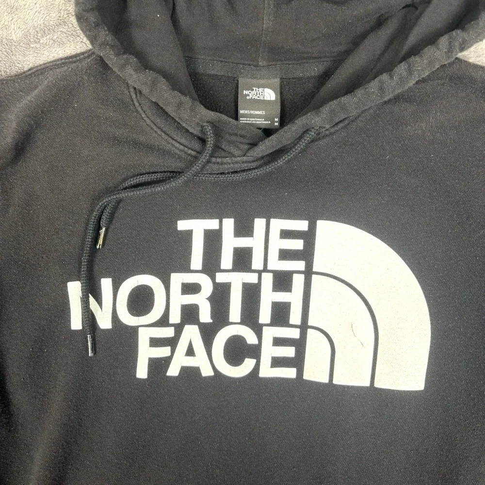 The North Face Men's Medium Black Hoodie‎ Sweatshirt Pullover Size M